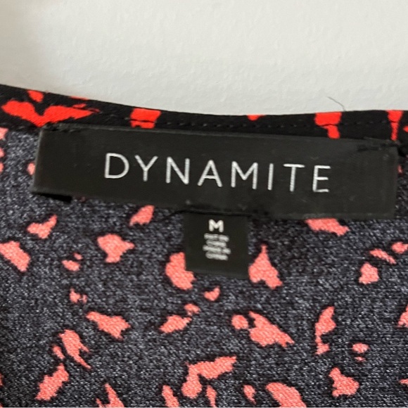 Dynamite dress with belt red pattern - Picture 2 of 3